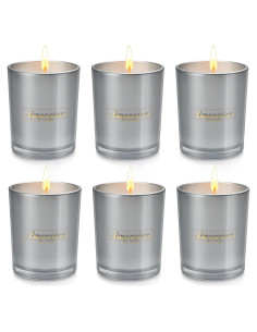 Set de 6 Velas Aromáticas Yinuo - Cera de Soja, 250H