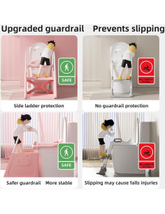 Asiento de Entrenamiento para Baño 3 en 1 CheerKid Rosa 2