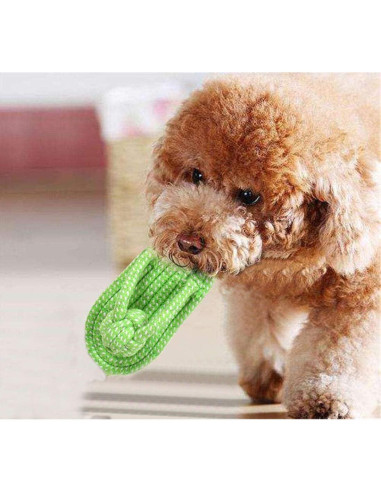 Juguete Interactivo para Perros Sunglow Cuerda y Bola 30cm