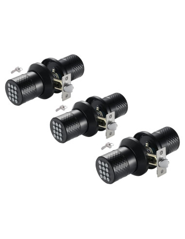 Cerradura de Pomo Electrónica Buoan YL-98 Negra con Teclado