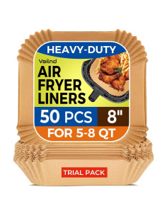 Forros de Papel para Freidora de Aire Vailnd 50 pcs 20.32 cm