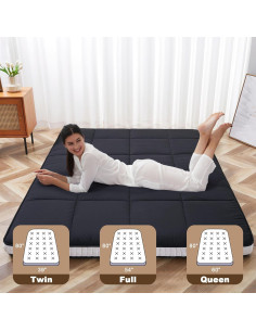 Colchón Futón Plegable Meulbaty Individual Espuma 10 cm 2