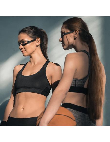 Gafas de Dribbling Baloncesto Ajustables 3 Piezas Negras