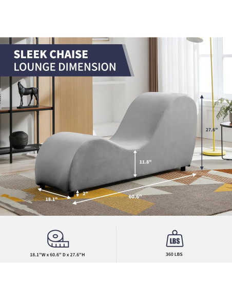 Silla Lounge Ergonómica ijuicy para Yoga y Relajación Gris Claro