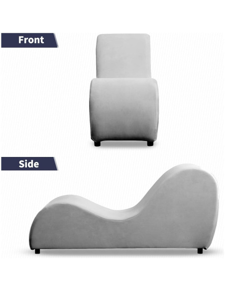 Silla Lounge Ergonómica ijuicy para Yoga y Relajación Gris Claro