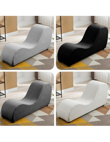 Silla Lounge Ergonómica ijuicy para Yoga y Relajación Gris Claro