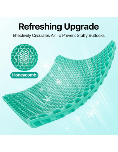Cojín de Gel para Asiento OMCOZY 45x43 cm Transpirable