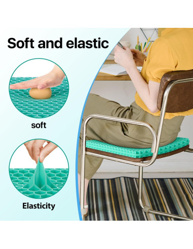 Cojín de Gel para Asiento OMCOZY 45x43 cm Transpirable