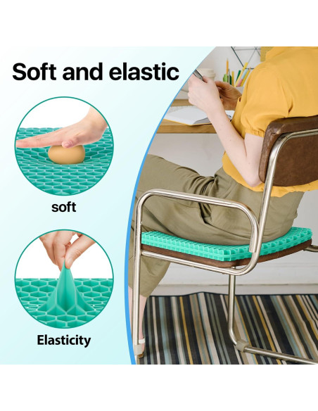 Cojín de Gel para Asiento OMCOZY 45x43 cm Transpirable