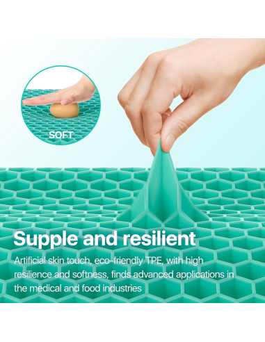 Cojín de Gel para Asiento OMCOZY 45x43 cm Transpirable