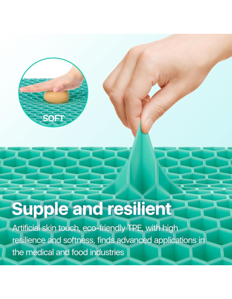 Cojín de Gel para Asiento OMCOZY 45x43 cm Transpirable