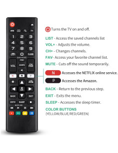 Control Remoto Angrox para LG Smart TV - Modelo AH-5307 2