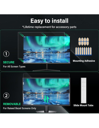 Pantalla de Privacidad 24 Pulgadas MaoYeye Filtro Anti-reflejo