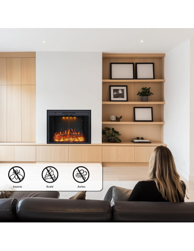 Kit de Recorte para Chimenea Eléctrica Valuxhome 36"L 27"H