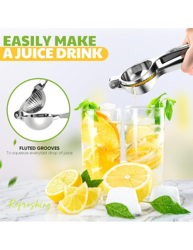 Exprimidor de Limón Manual PUPTILY Acero Inoxidable 0.5L