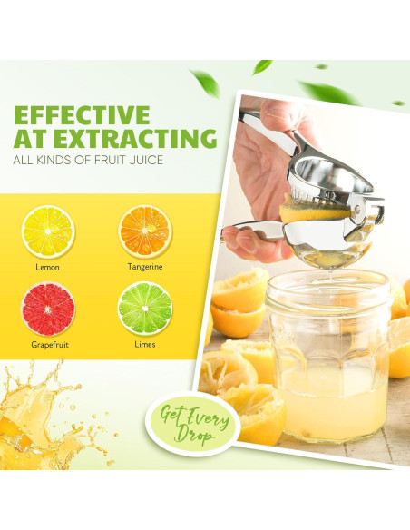 Exprimidor de Limón Manual PUPTILY Acero Inoxidable 0.5L