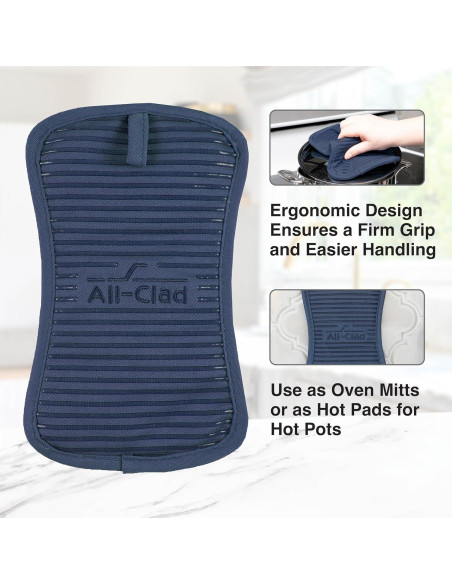 Soporte para Ollas de Silicona All-Clad 1 Paquete Índigo