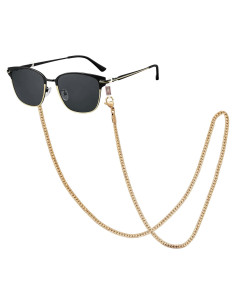 Cadena de Gafas de Acero Inoxidable para Mujeres - 73.66 cm - Oro