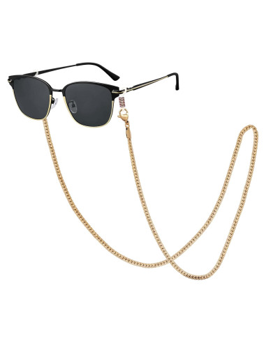 Cadena de Gafas de Acero Inoxidable para Mujeres - 73.66 cm - Oro