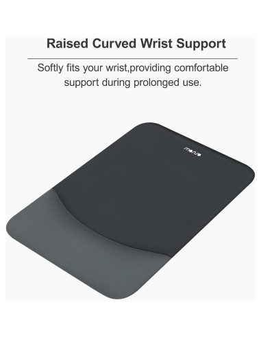 Almohadilla Ergonómica para Ratón MOSISO Gris Pizarra 24.5x18cm