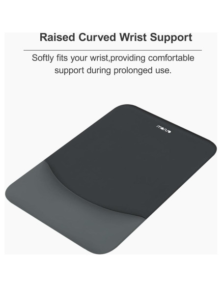 Almohadilla Ergonómica para Ratón MOSISO Gris Pizarra 24.5x18cm