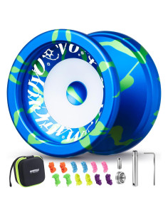 MAGICYOYO V6S LOCUS Yoyo Profesional Doble Modo Azul Verde