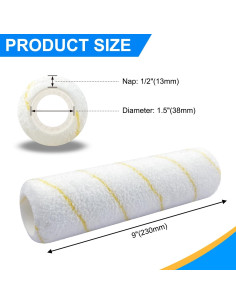 Cubiertas de rodillo de pintura microfibra Origin 9" 3-pack 2