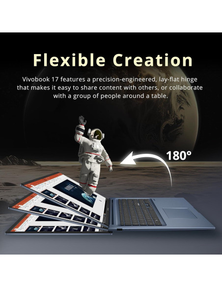 Laptop ASUS Vivobook 17.3" FHD, Intel i3-1215U, 16GB RAM, 1.16TB