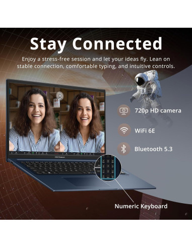 Laptop ASUS Vivobook 17.3" FHD, Intel i3-1215U, 16GB RAM, 1.16TB