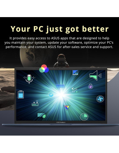 Laptop ASUS Vivobook 17.3" FHD, Intel i3-1215U, 16GB RAM, 1.16TB