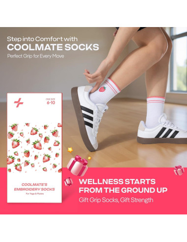 Calcetines Antideslizantes CoolMate para Mujeres - Pilates y Yoga
