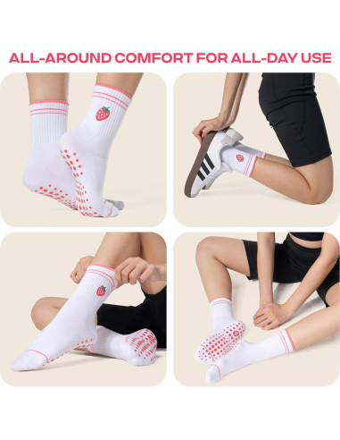 Calcetines Antideslizantes CoolMate para Mujeres - Pilates y Yoga