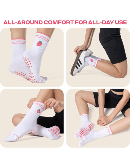 Calcetines Antideslizantes CoolMate para Mujeres - Pilates y Yoga