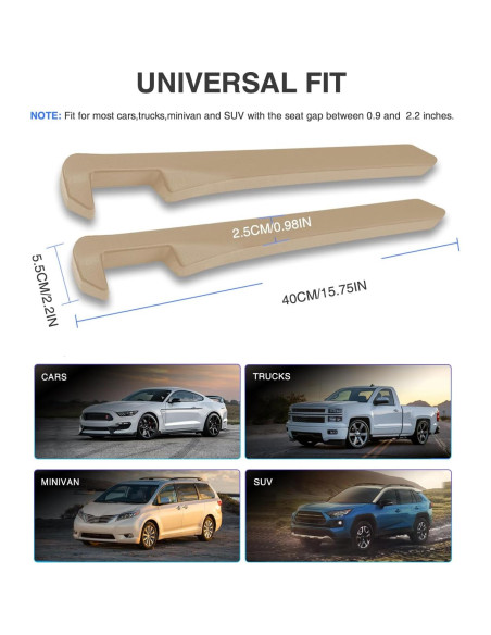 Relleno Espacio Asientos Coche Homaupt SGF01 Beige 3.1cm