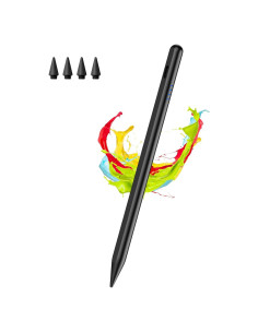Lápiz Stylus Kenkor para iPad 2018-2025, Negro, Rechazo de Palma