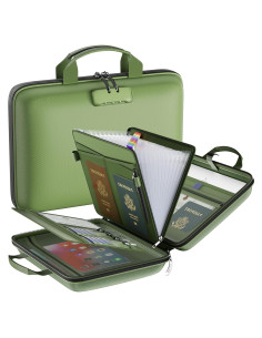 Organizador de Archivos a Prueba de Fuego Tamfile 13 Bolsillos Verde