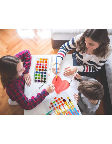 Set de Pintura Acuarela AROIC 36 Colores con 16 Pinceles