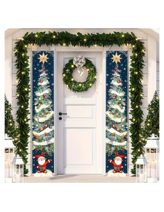 Banner Colgante Feliz Navidad BlissYard 180x30cm Decoración