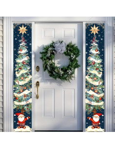 Banner Colgante Feliz Navidad BlissYard 180x30cm Decoración 2