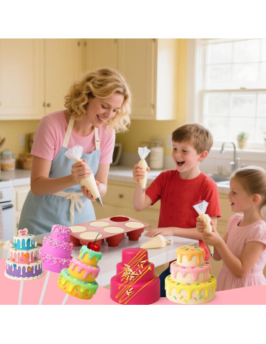 Kit de Molde para Cake Pop Juome 6 Cavidades Silicona