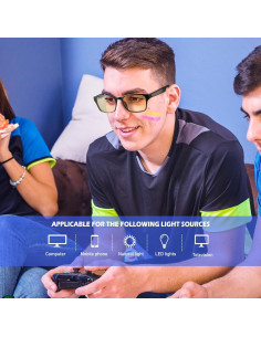 Gafas de Luz Azul ANYLUV 155 - Protección Ocular para Juegos 2