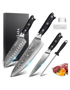 Conjunto de cuchillos de cocina MOSFiATA Damasco 3 piezas