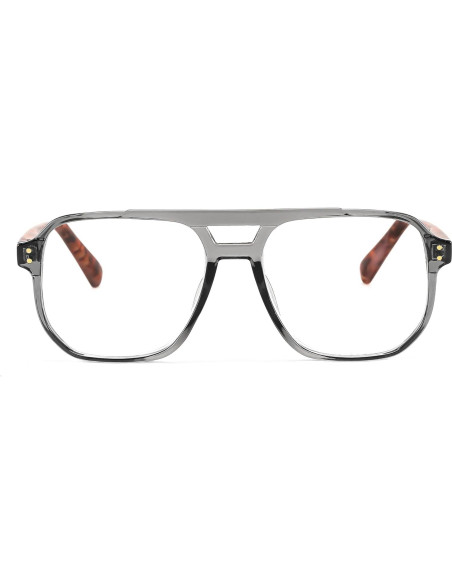 Gafas de Lectura FEISEDY Aviador Retro 2.0x Filtro Luz Azul