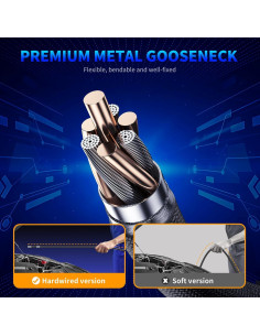 Cámara Borescopio Articulada PUSILIN 1080P 3.2FT con Luz LED 2