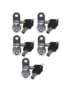 Cerradura Cam Tubular Admiral Locks 5/8" (16 mm) Cromo - Paquete de 5