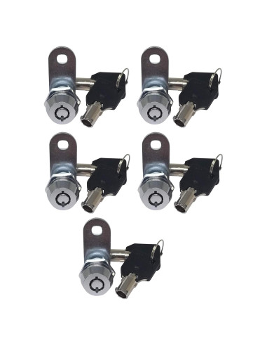 Cerradura Cam Tubular Admiral Locks 5/8" (16 mm) Cromo - Paquete de 5