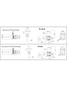 Cerradura Cam Tubular Admiral Locks 5/8" (16 mm) Cromo - Paquete de 5 2