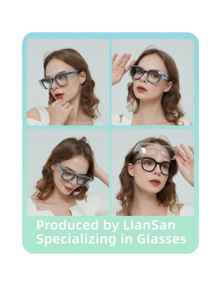 Gafas de Seguridad LianSan Antivaho para Lentes Graduadas