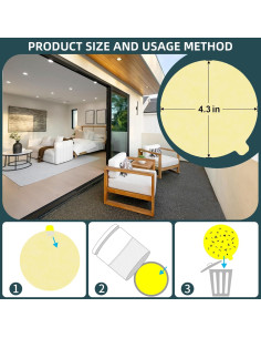 48 Tableros Adhesivos de Reemplazo Katchy YUEQINGLONG 10.92 cm 2