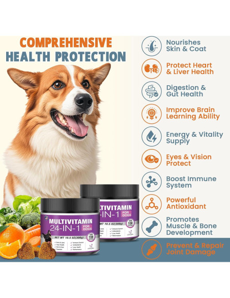 Multivitamínicos Masticables para Perros TTLXBL 300 Ct Pollo